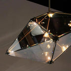 MirraLux | Stunning Modern Glass Stone Dining Room Chandelier 4