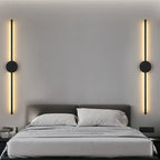 Black LED Wall light | Modern Adjustable-Color Lighting, Aluminum & Iron Design