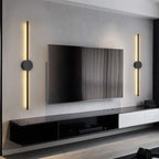 Black LED Wall light | Modern Adjustable-Color Lighting, Aluminum & Iron Design