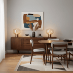 Mushroom Glow | Elegant Nostalgic Table Lamp with Gold Base 7