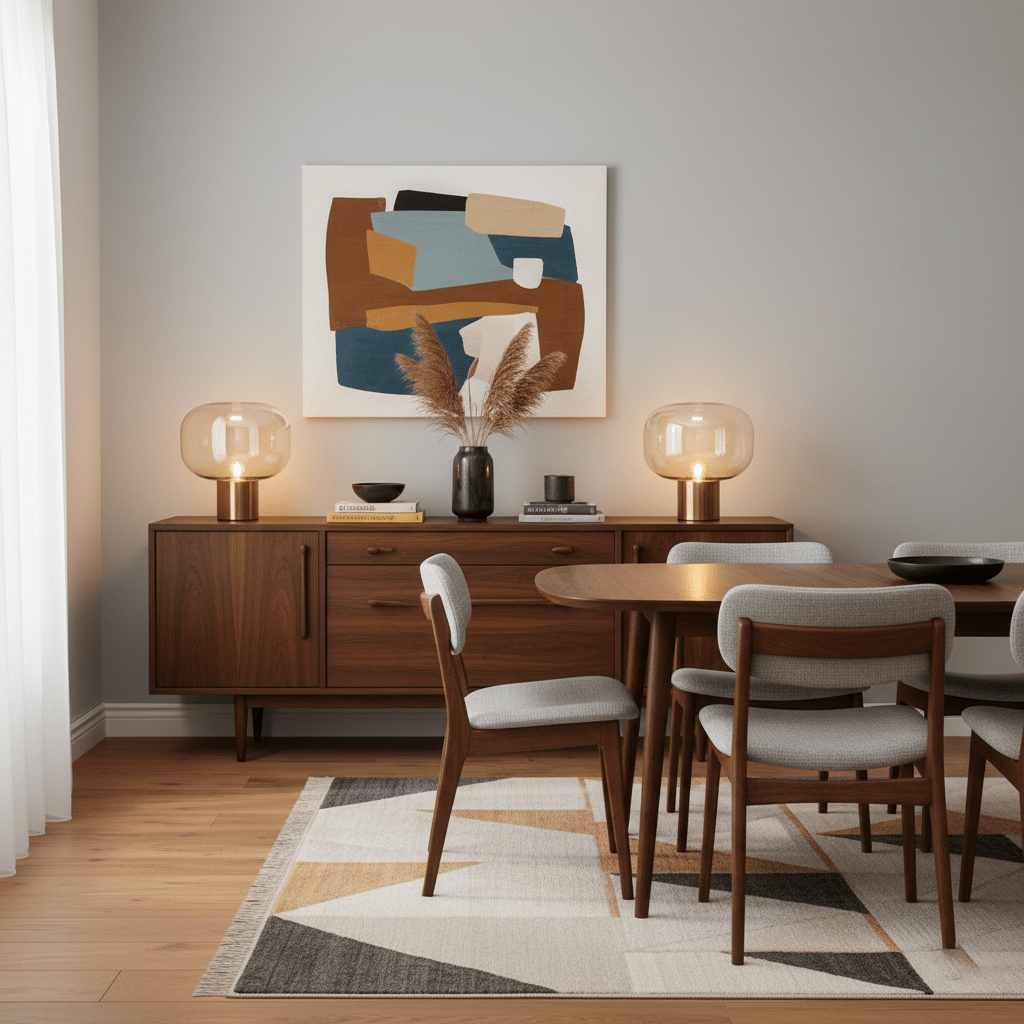 Mushroom Glow | Elegant Nostalgic Table Lamp with Gold Base 7