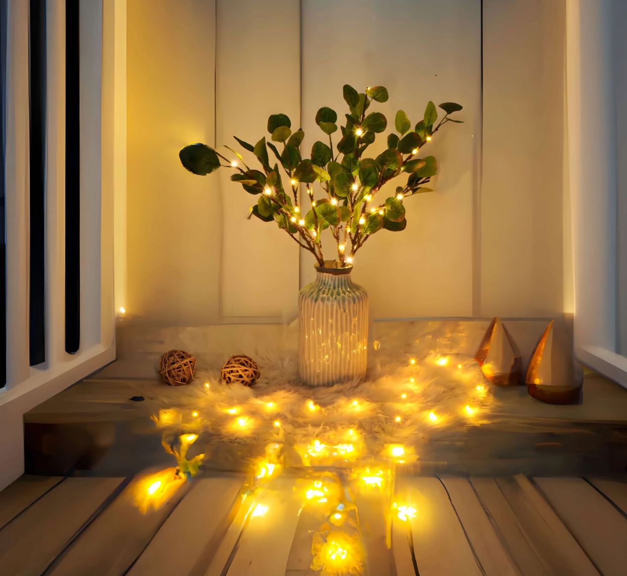 OliveGlow | Enchanting Natural Olive Branch LED Fairy Light String 2