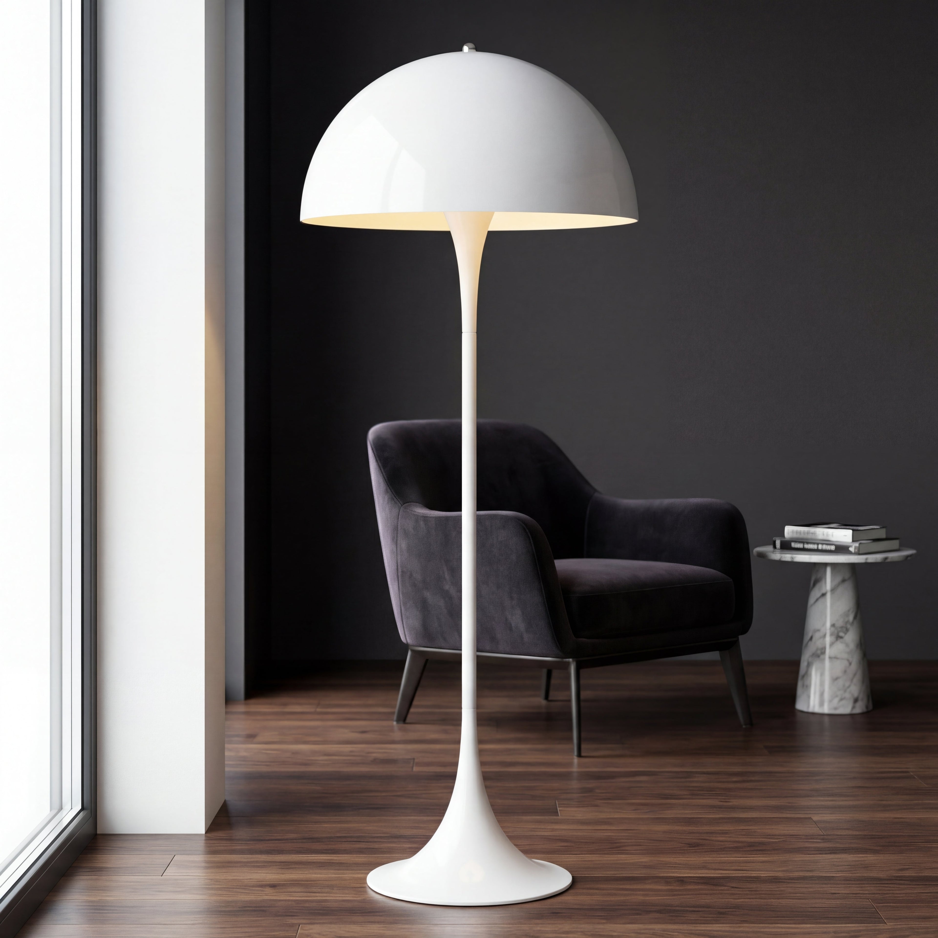Organic Glow | Elegant Modern Acrylic Standing Floor Lamp 3