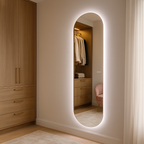 Palermo | Elegant Smart LED Oval Dressing Mirror with Bluetooth Audio 1
