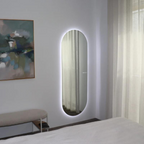 Palermo | Elegant Smart LED Oval Dressing Mirror with Bluetooth Audio 2