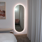 Palermo | Elegant Smart LED Oval Dressing Mirror with Bluetooth Audio 5