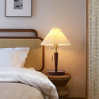 Polina | Elegant Minimalist Linen Table Lamp for Bedroom or Living Room 3