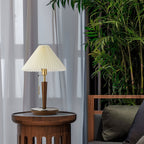 Polina | Elegant Minimalist Linen Table Lamp for Bedroom or Living Room 5