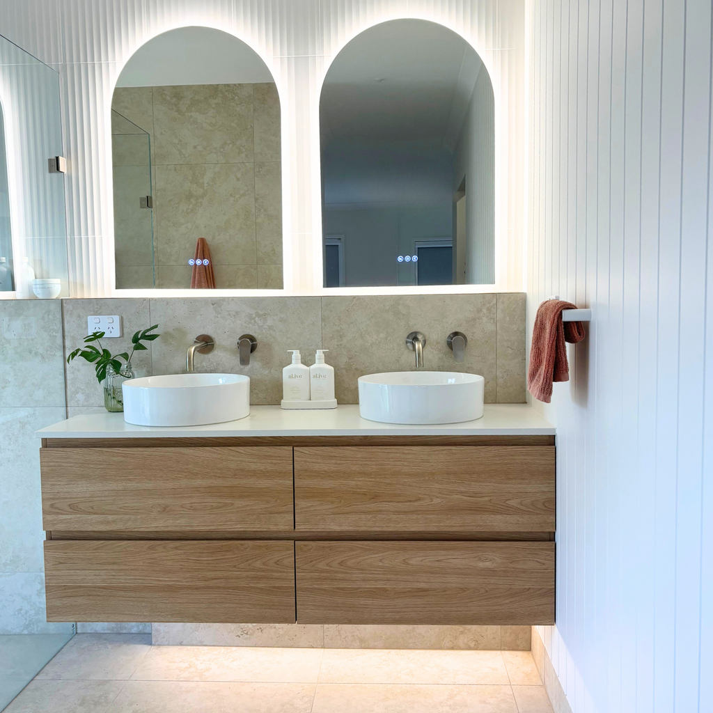 Positano Arch | Stylish Compact LED Bathroom Mirror with Lights 0