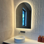 Positano Arch | Stylish Compact LED Bathroom Mirror with Lights 2