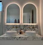 Positano Arch | Stylish Compact LED Bathroom Mirror with Lights 4
