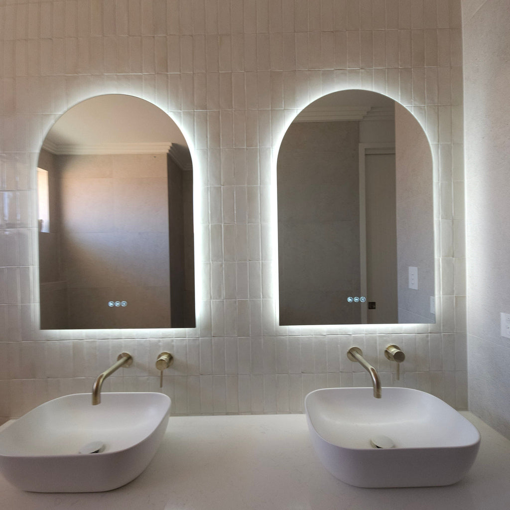 Positano Arch | Stylish Compact LED Bathroom Mirror with Lights 5