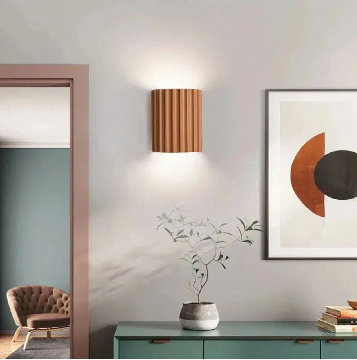 ResinGlow | Modern Elegant LED Wall Light Fixture for Contemporary Spaces 1