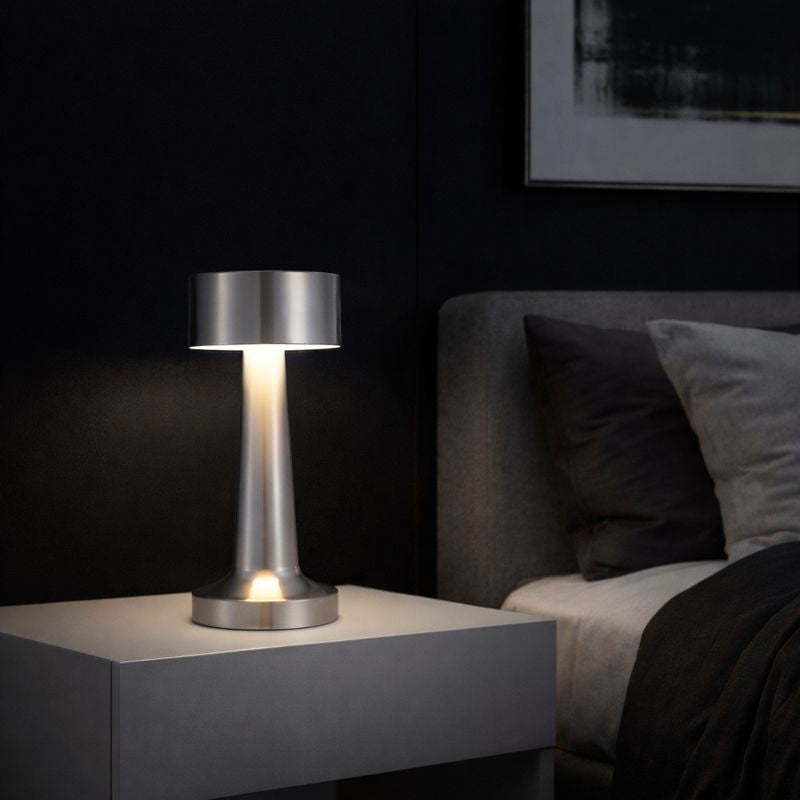 Velo Retro Touch Lamp | Metal Table Lamp, Adjustable Brightness, Cordless Battery Design