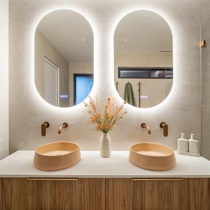 Riviera Oval | Elegant Smart LED Bathroom Mirror with Bluetooth Audio 0