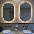 Riviera Oval | Elegant Smart LED Bathroom Mirror with Bluetooth Audio 1