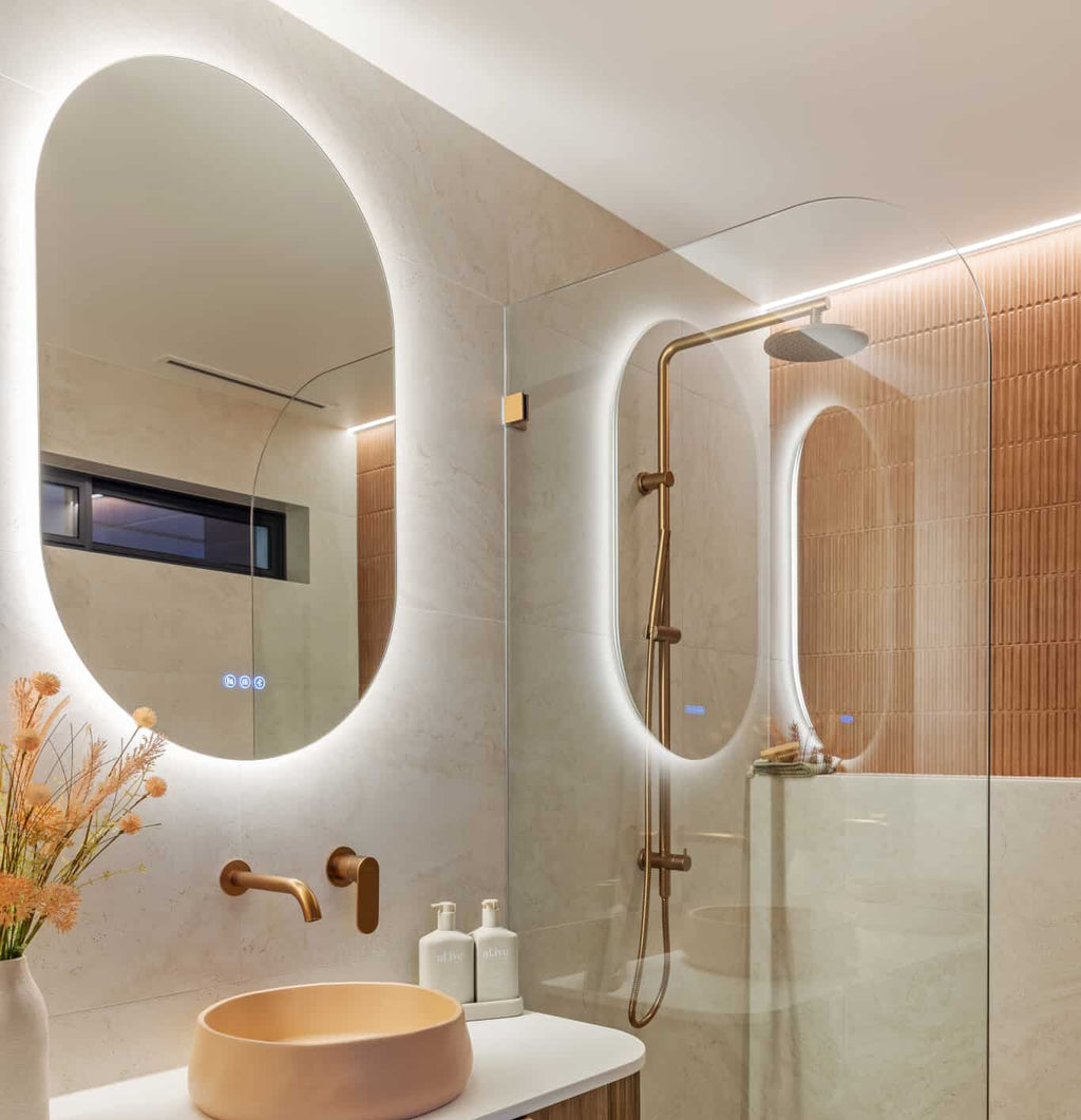 Riviera Oval | Elegant Smart LED Bathroom Mirror with Bluetooth Audio 3