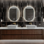 Riviera Oval | Elegant Smart LED Bathroom Mirror with Bluetooth Audio 5