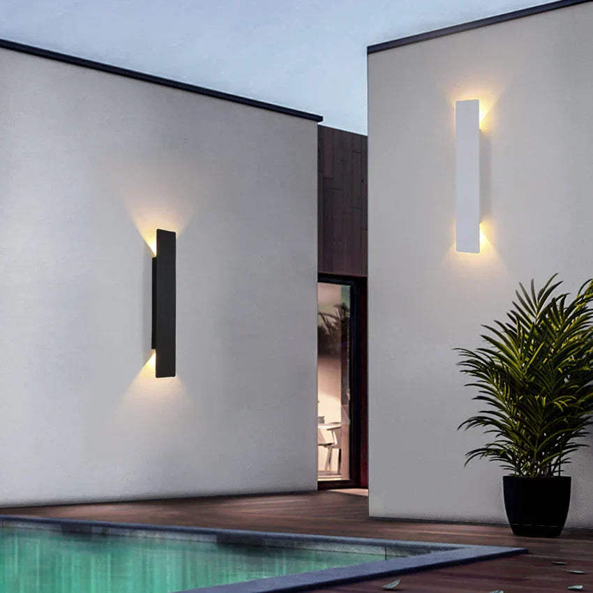 Milo Outdoor Wall Light | Modern Linear Design, Waterproof IP65