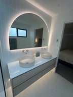Santander Arch | Elegant LED Bathroom Mirror with Bluetooth Features 6