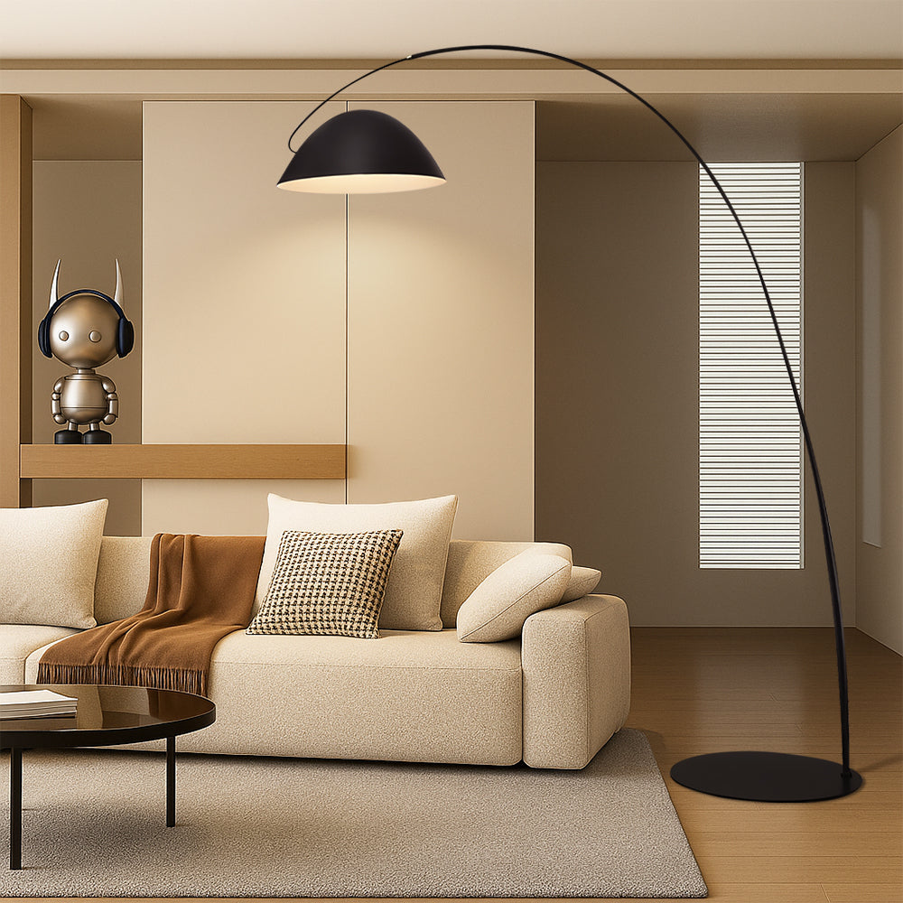 ScandiArc | Elegant Modern Arc Floor Lamp for Living Room Decor 1