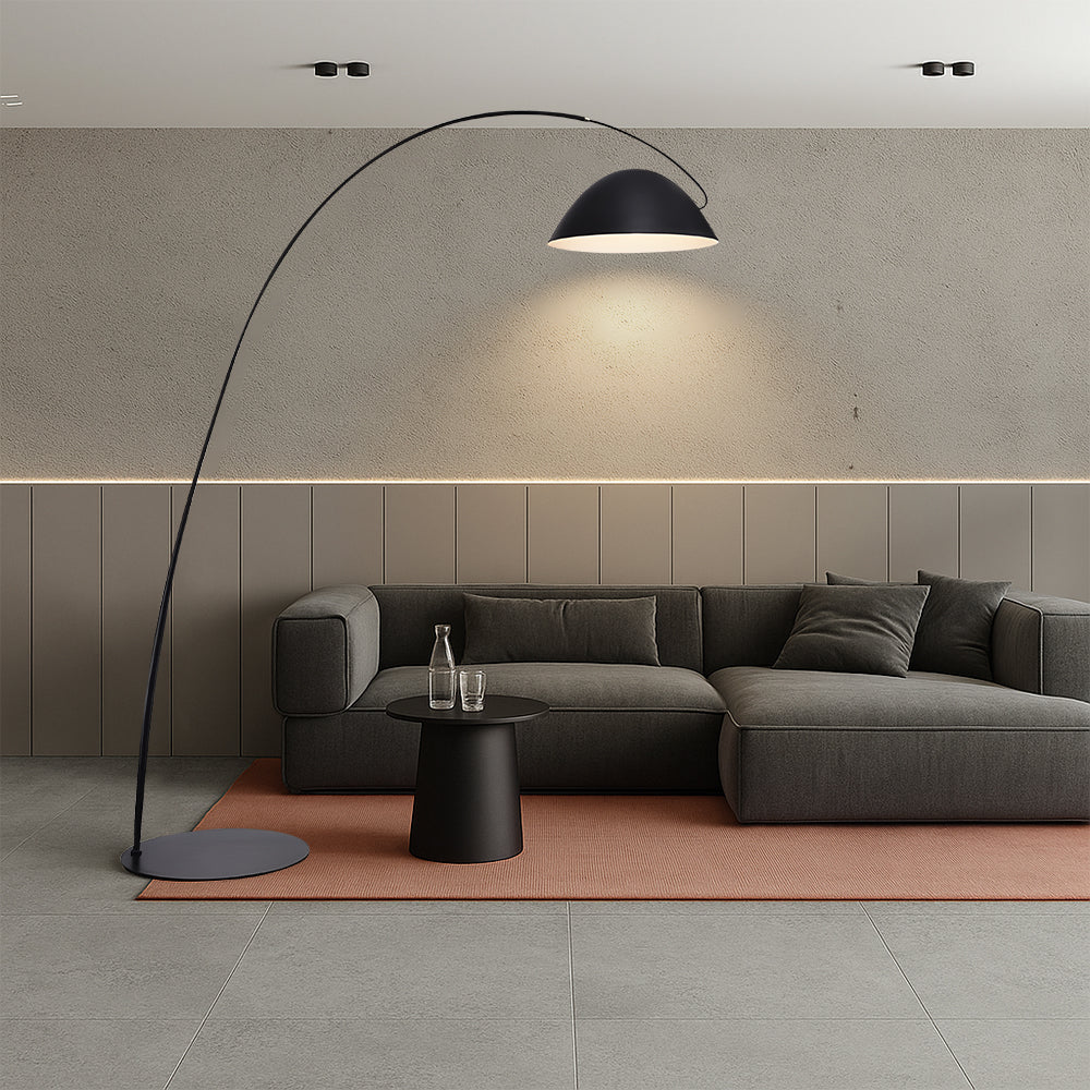 ScandiArc | Elegant Modern Arc Floor Lamp for Living Room Decor 4
