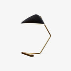 Sculptural Metal Shade | Elegant Modern Mid-Century Table Lamp for Living Room 1