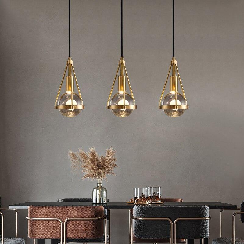 SolaraSphere | Elegant Eco-Friendly Glass Pendant Light Fixture 1