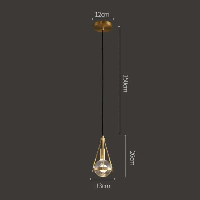 SolaraSphere | Elegant Eco-Friendly Glass Pendant Light Fixture 5