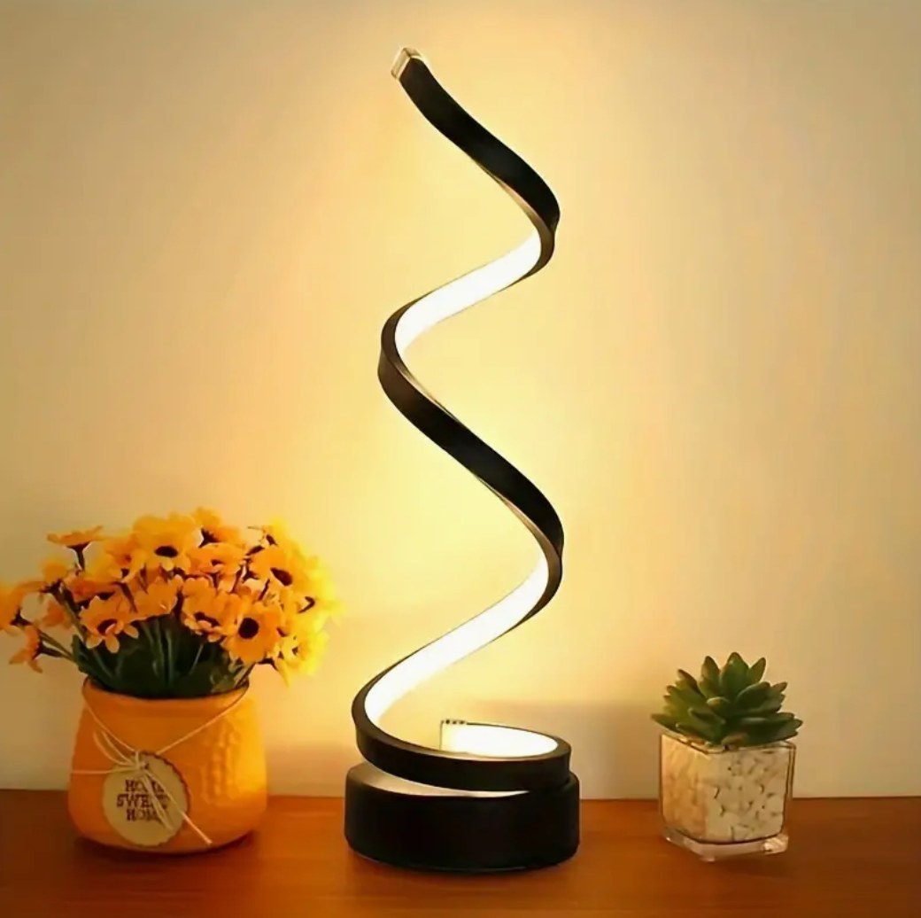Spirale Moderne | Stylish Dimmable USB Spiral Table Lamp for Bedroom 0