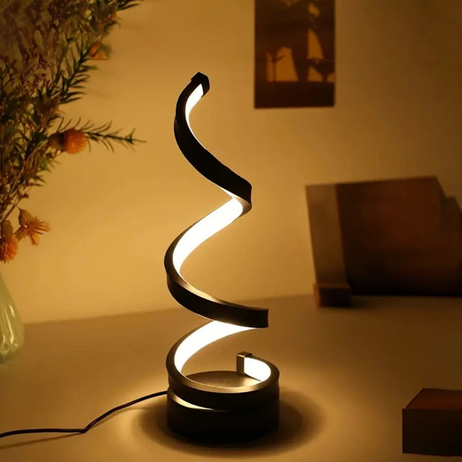 Spirale Moderne | Stylish Dimmable USB Spiral Table Lamp for Bedroom 2