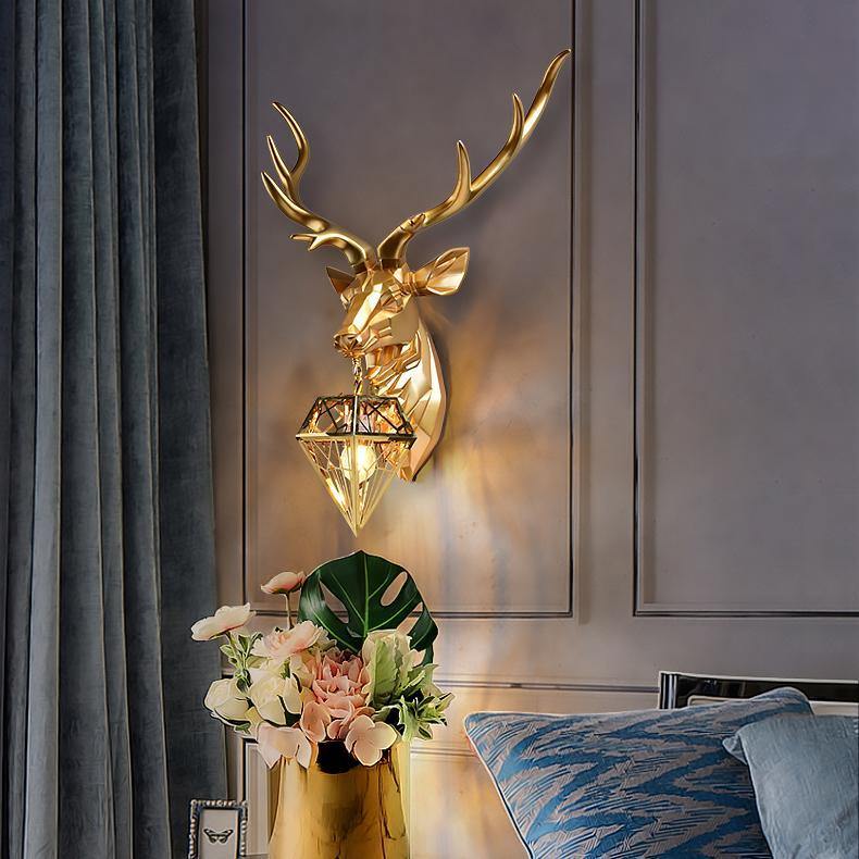 SylvanGlow | Enchanting Gold Metal Wall Sconce Lighting Fixture 4