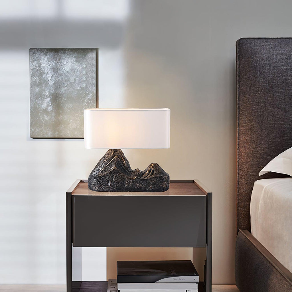 TerraGlow | Elegant Artistic Resin Table Lamp for Living Room Decor 2