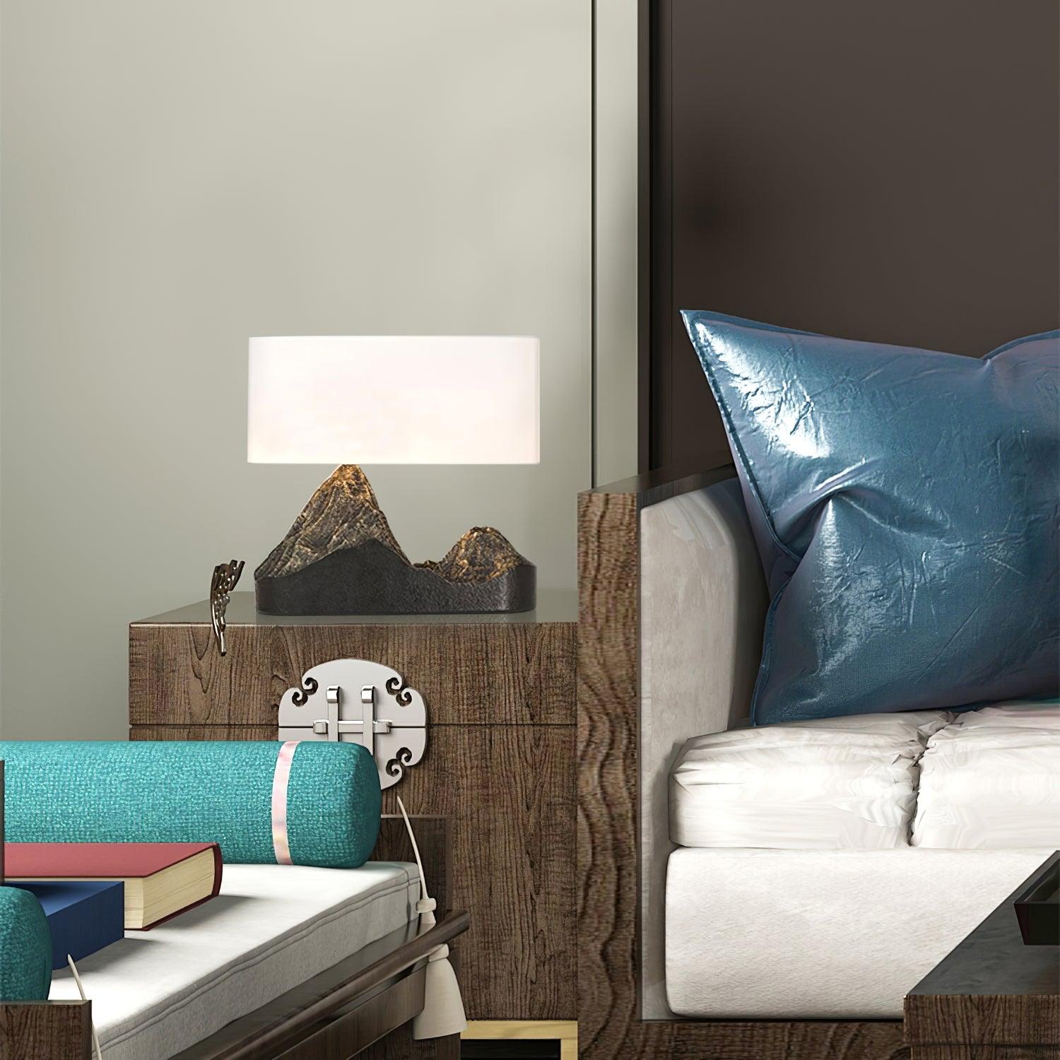 TerraGlow | Elegant Artistic Resin Table Lamp for Living Room Decor 5