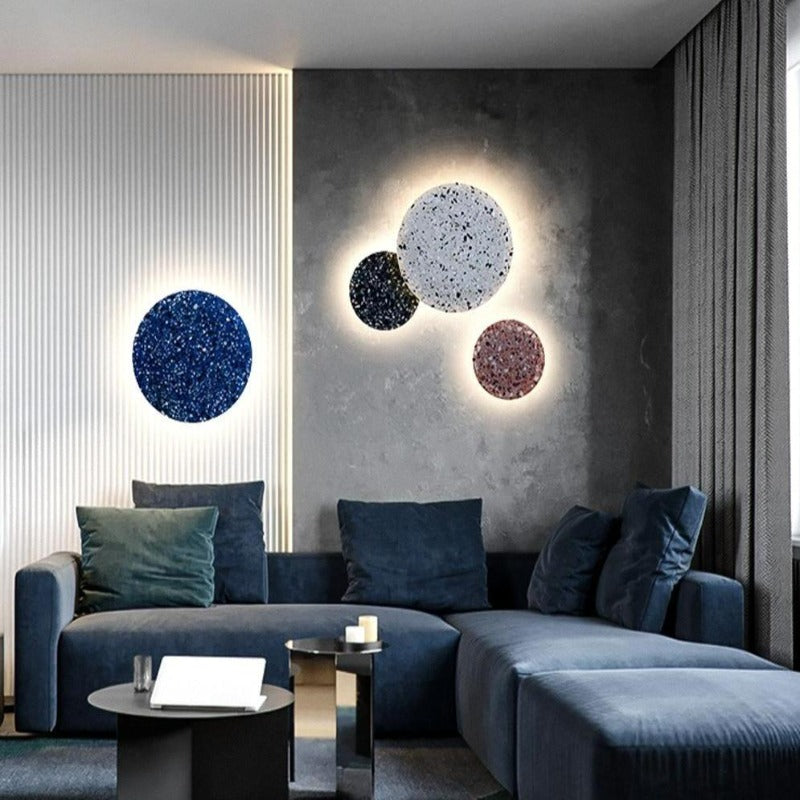 TerraLuxe | Stylish Rustic Terrazzo Wall Light Fixture for Modern Interiors 4