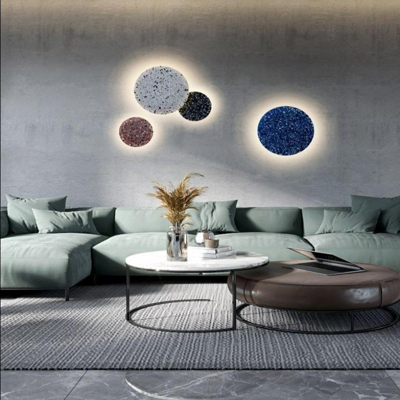 TerraLuxe | Stylish Rustic Terrazzo Wall Light Fixture for Modern Interiors 6