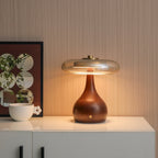 Theo | Modern Elegant Wooden LED Table Lamp for Bedroom or Living Room 1
