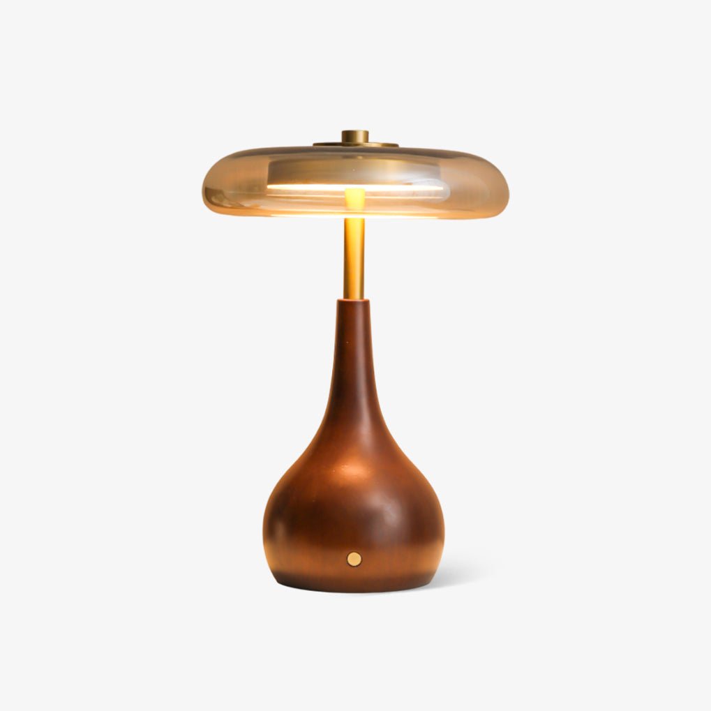 Theo | Modern Elegant Wooden LED Table Lamp for Bedroom or Living Room 4