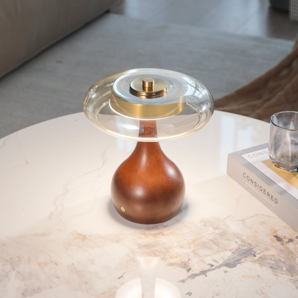 Theo | Modern Elegant Wooden LED Table Lamp for Bedroom or Living Room 7
