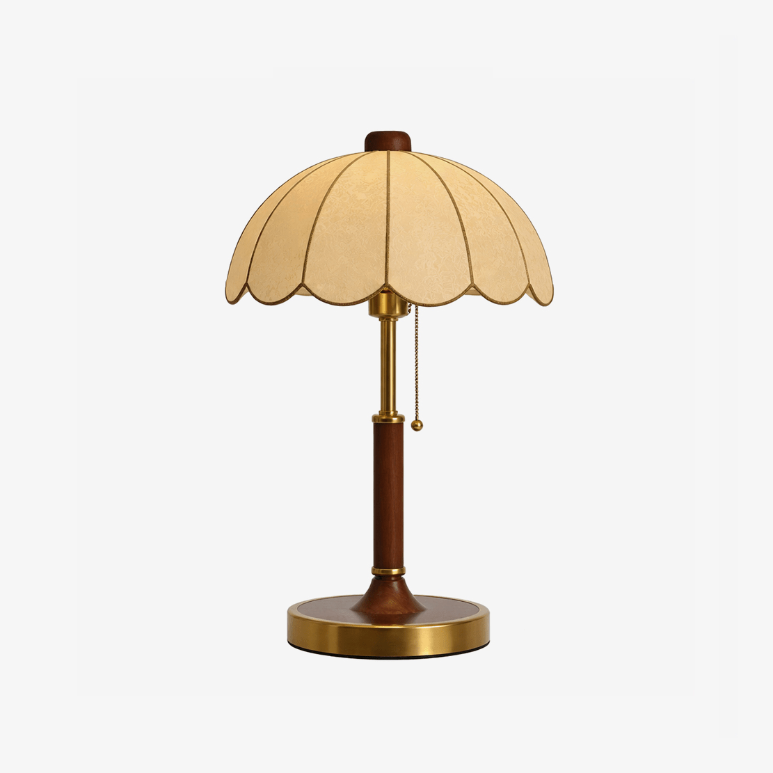 Vakkerlight Belle | Elegant Wooden Table Lamp with Fabric Shade for Living Room 0