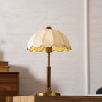 Vakkerlight Belle | Elegant Wooden Table Lamp with Fabric Shade for Living Room 5