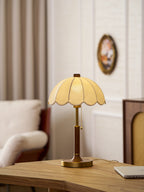 Vakkerlight Belle | Elegant Wooden Table Lamp with Fabric Shade for Living Room 6