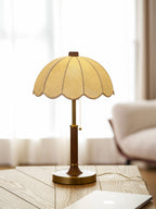 Vakkerlight Belle | Elegant Wooden Table Lamp with Fabric Shade for Living Room 7