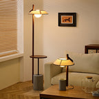 Vakkerlight | Elegant Minimalist Wood and Cement Table Lamp 4
