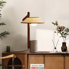 Vakkerlight | Elegant Minimalist Wood and Cement Table Lamp 6