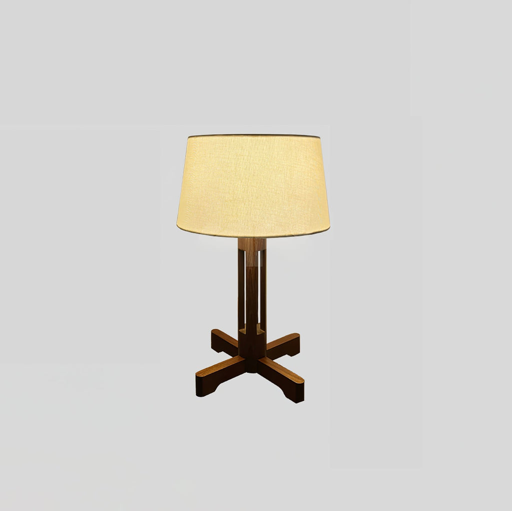 Vakkerlight | Stylish Compact Wood Finish Bedside Table Lamp 0