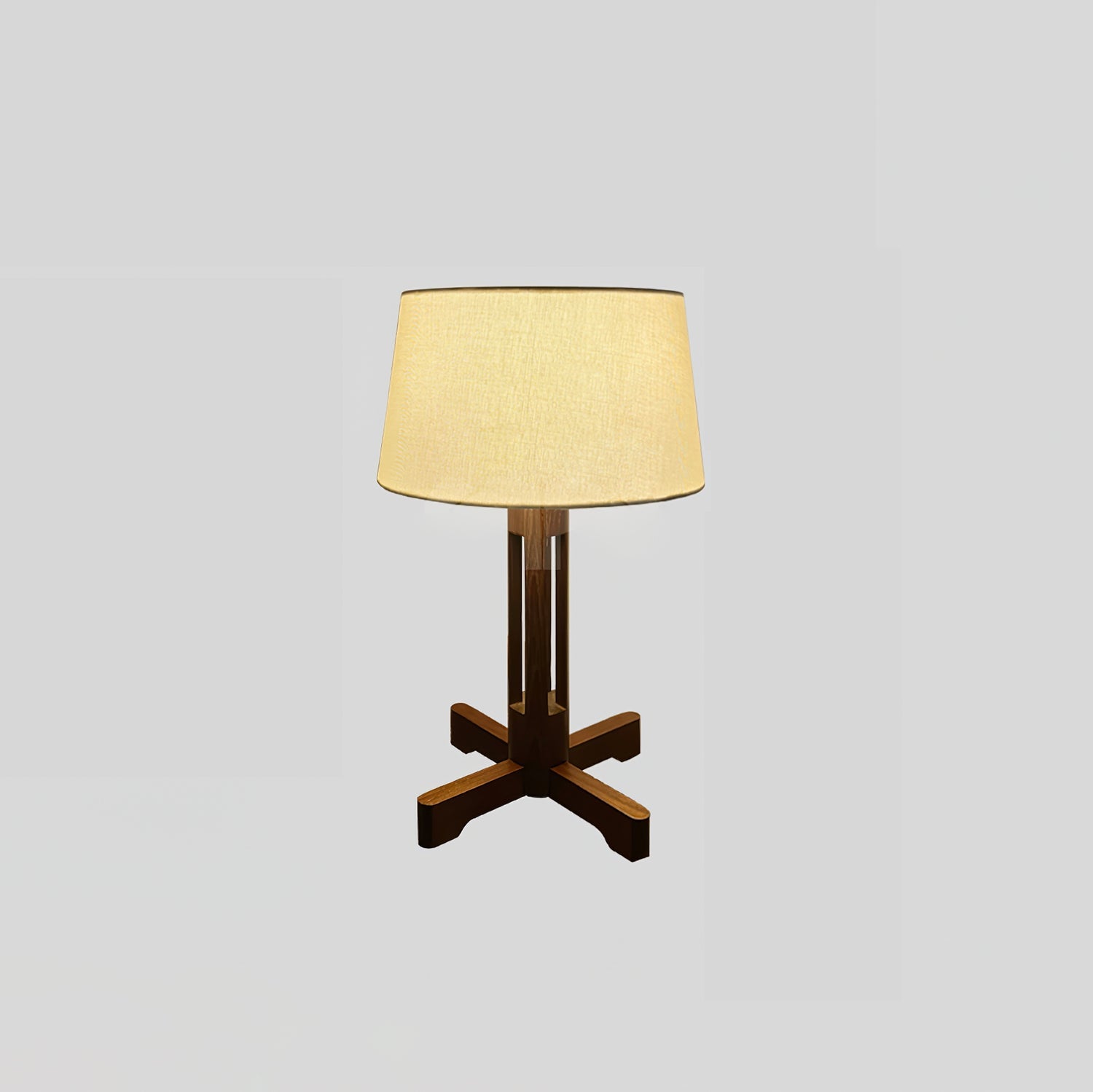 Vakkerlight | Stylish Compact Wood Finish Bedside Table Lamp 0