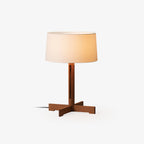 Vakkerlight | Stylish Compact Wood Finish Bedside Table Lamp 1