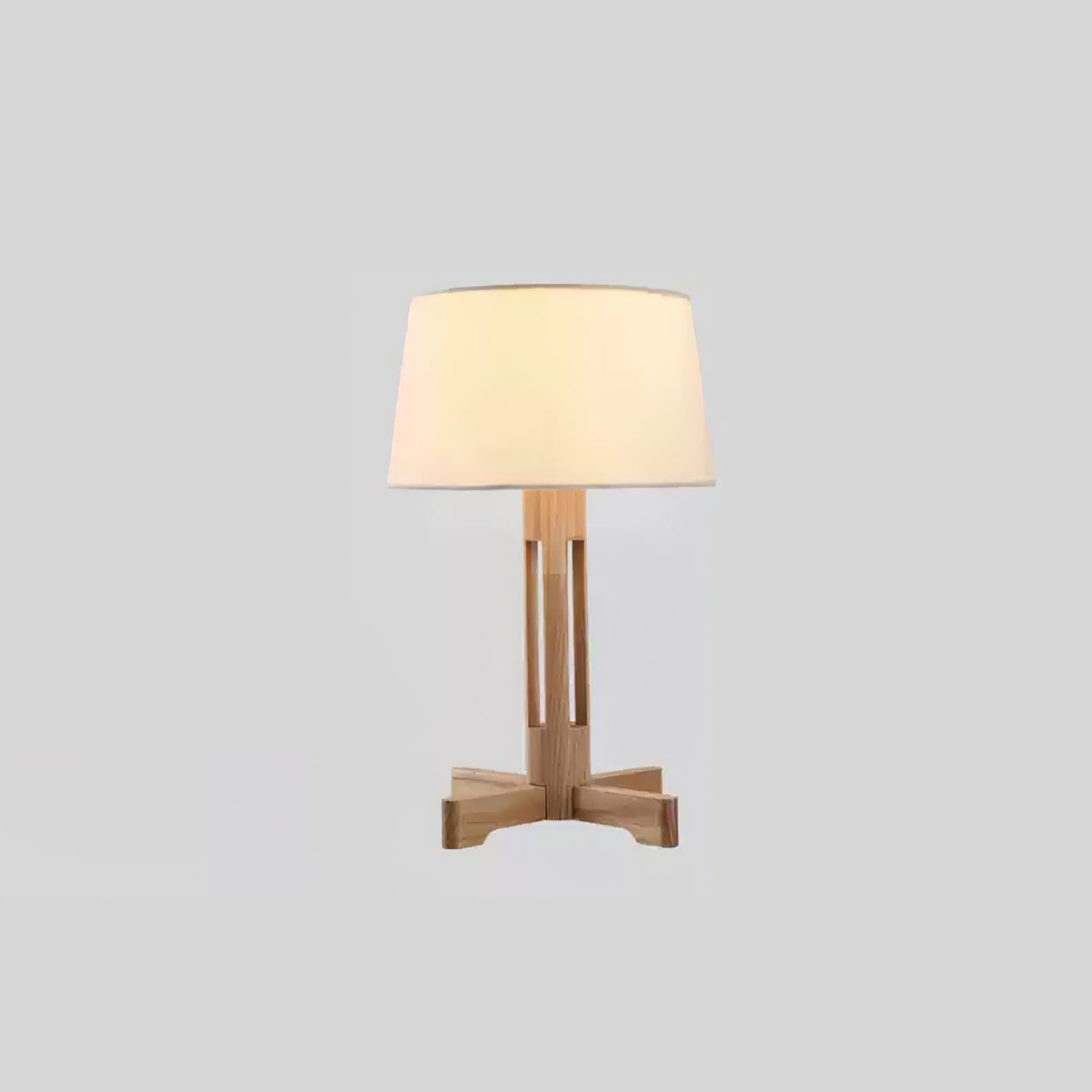 Vakkerlight | Stylish Compact Wood Finish Bedside Table Lamp 9