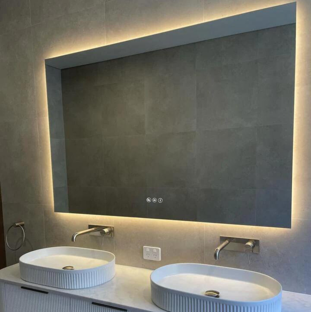 Venetian Glow | Elegant Smart LED Bathroom Mirror with Bluetooth Lights 6
